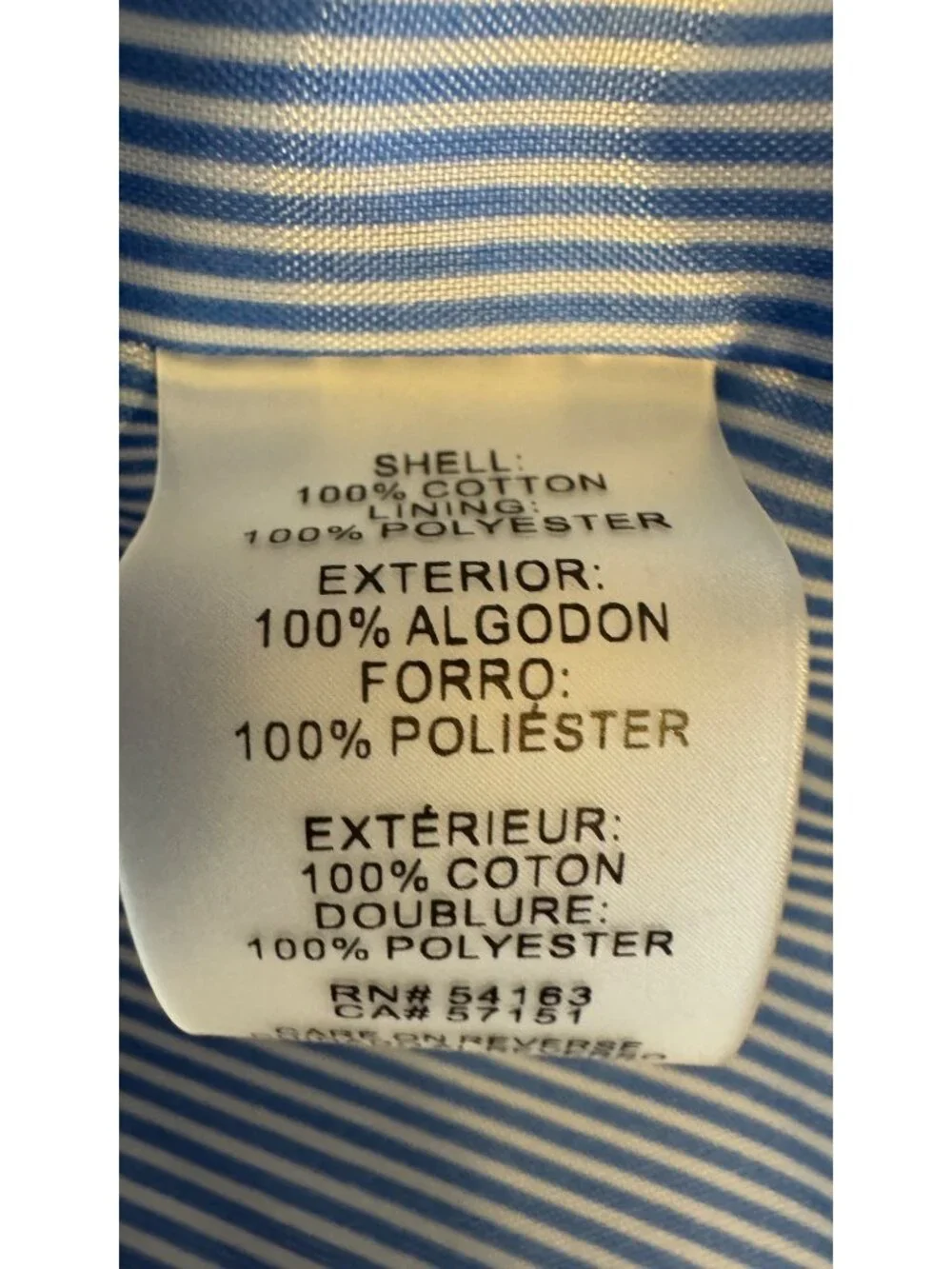 NWT Tommy Hilfiger Size 10 Navy & White Plaid Blazer Cotton-Polyester Blend - Picture 12 of 16